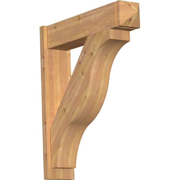 Ekena Millwork Funston Smooth Arts and Crafts Outlooker, Western Red Cedar, 7 1/2"W x 32"D x 36"H OUT08X32X36FST03SWR - main